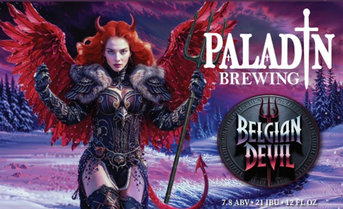 Belgian Devil (Dubbel) poured in a glass