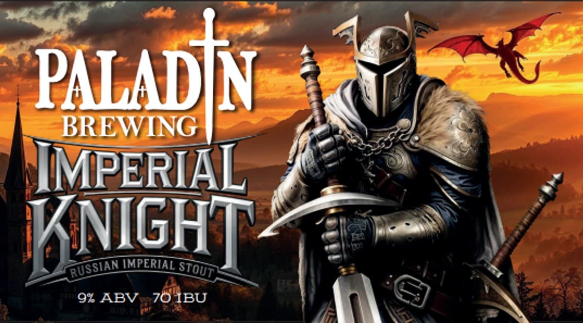 Imperial Knight (Russian Imperial Stout) poured in a glass
