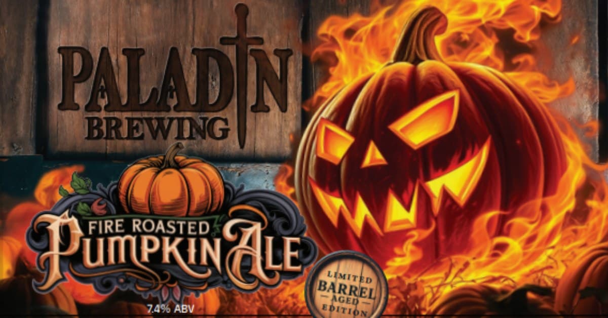 Barrel Aged Fire Roasted Pumpkin poured in a glass