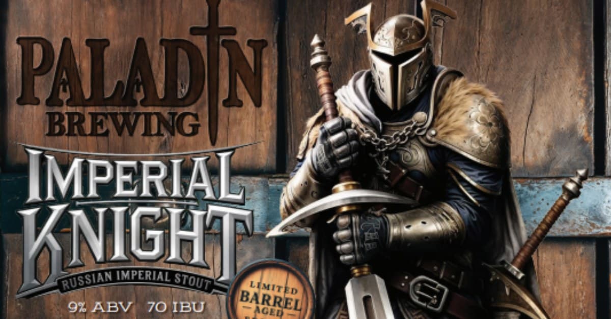 Barrel Aged Imperial Knight poured in a glass
