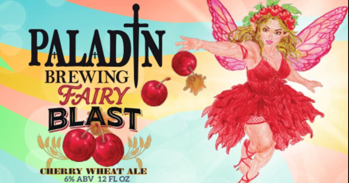 Fairy Blast Cherry Wheat poured in a glass