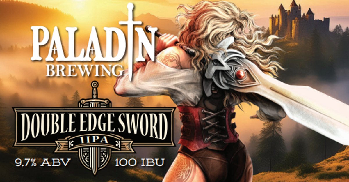 Double Edged Sword IIPA poured in a glass