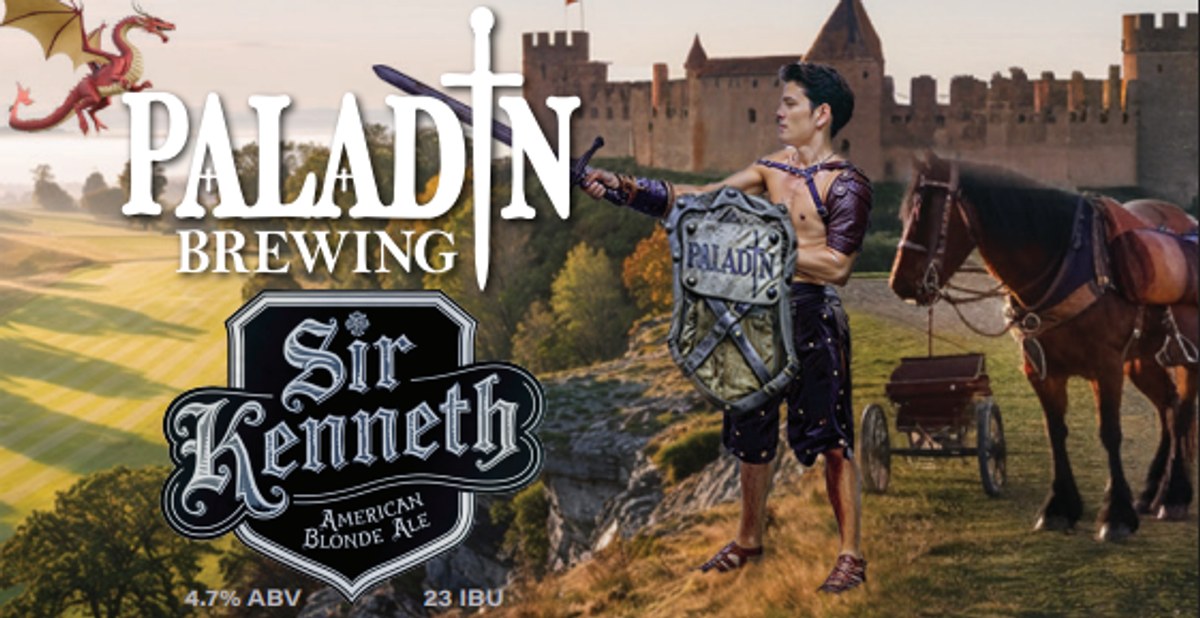 Sir Kenneth Blonde Ale poured in a glass